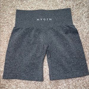 NVGTN black speckled seamless shorts XS